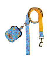 Luxury Double-Sided Print Pet Leash & Poop Bag Holder Set by Snagg A Leash