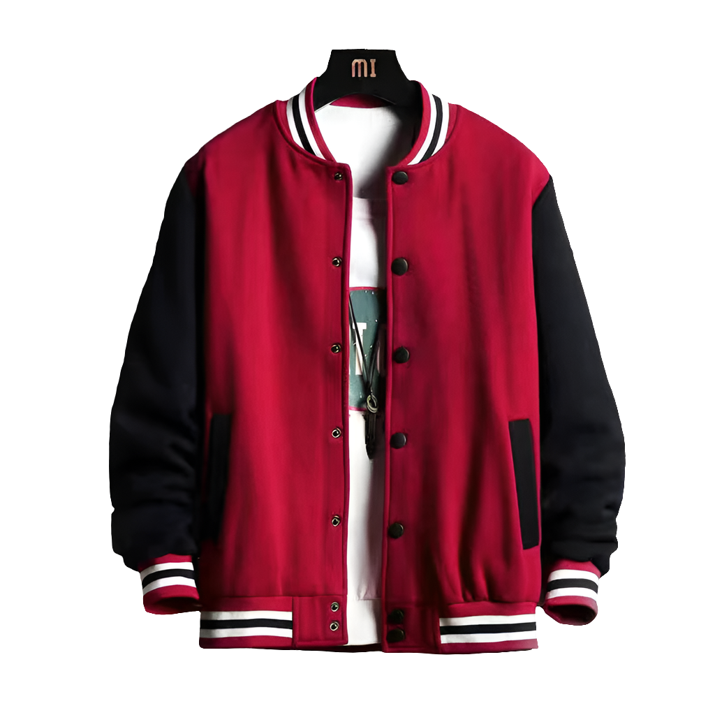Supzoom Fleece Casual Baseball Bomber Jacket by Snagg A Jacket