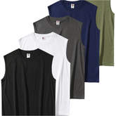 5pcs Men’s Sleeveless Muscle Tee Gym Shirts - SnaggIt