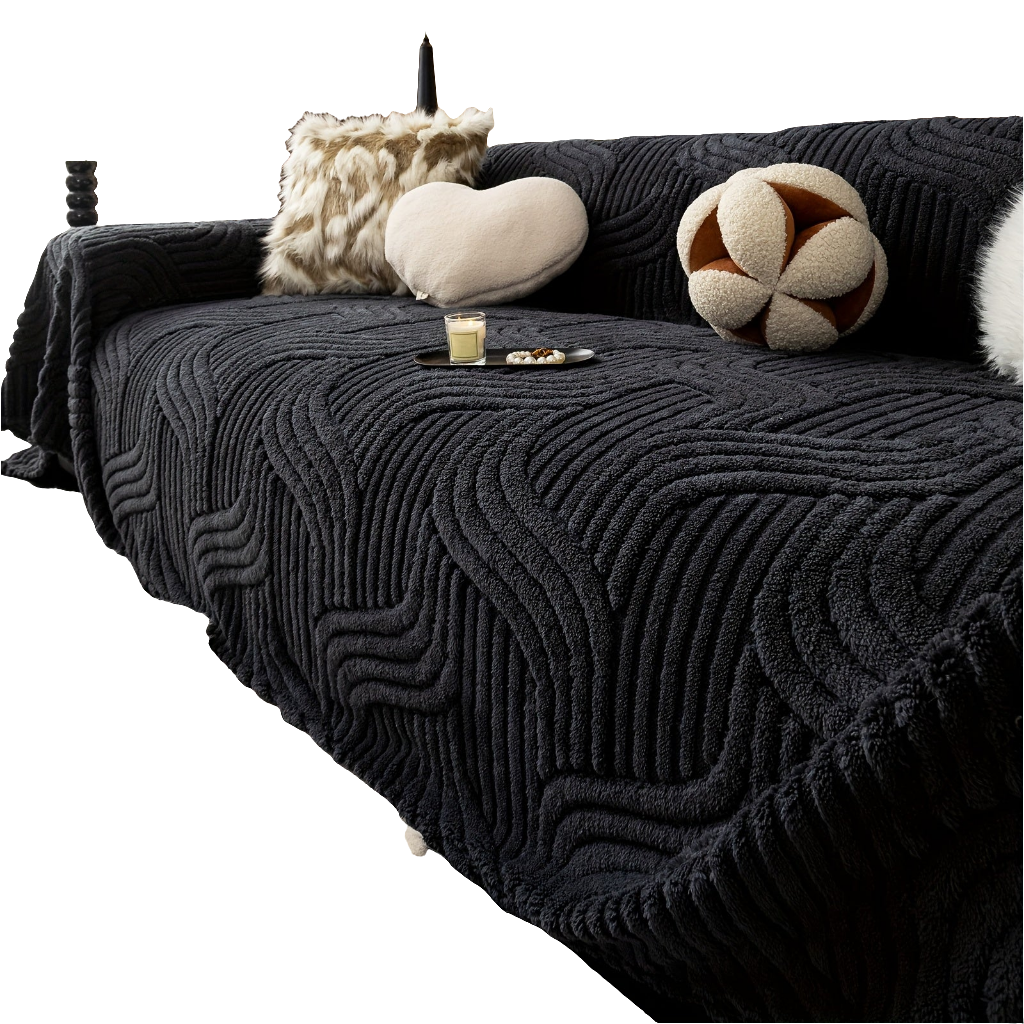 Oversized, Soft & Durable Plush Sofa Cover by Snagg A Sofa Cover