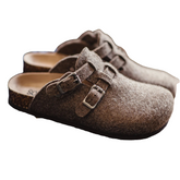 Vintage Wool Felt Mules – Men’s Autumn/Winter Slip-On Slippers by Snagg A Slipper