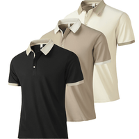 3-Pack Men’s Summer Sports Polo Tops - SnaggIt