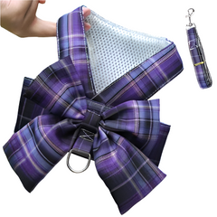 Adjustable Bow Tie Dog Harness & Leash Set by Snagg A Harness