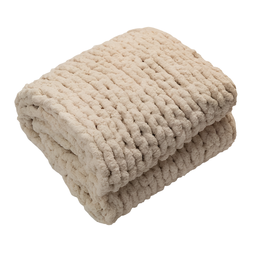Cozy Chenille Chunky Knit Throw Blanket by Snagg A Throw