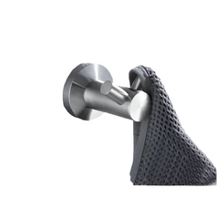 Brushed Nickel Wall Mounted Robe Hook by Snagg A Hook