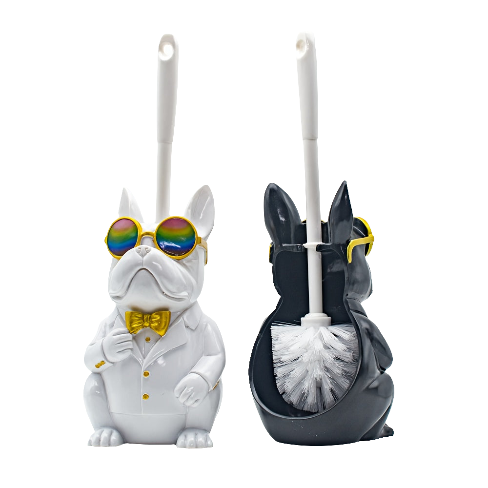 Resin Dog Sculpture Toilet Brush Holder by Snagg A Toilet Brush
