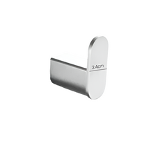 Brushed Nickel Wall Mounted Robe Hook by Snagg A Hook