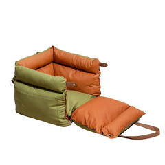 Luxury Faux Leather Pet Car Seat & Travel Bed by Snagg A Pet Seat