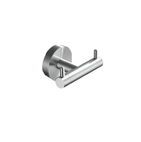 Brushed Nickel Wall Mounted Robe Hook by Snagg A Hook