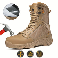 Men's High Top Work Boots with Steel Toe Protection by Snagg A Safety Shoes