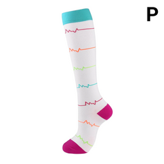Unisex Compression Socks 20–30 mmHg Graduated Support for Nurses, Runners & Travel