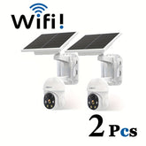 2 Pack 1080P Solar Powered Security Cameras by Snagg An Outdoor Camera