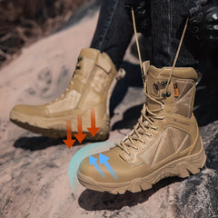 Men's High Top Work Boots with Steel Toe Protection by Snagg A Safety Shoes