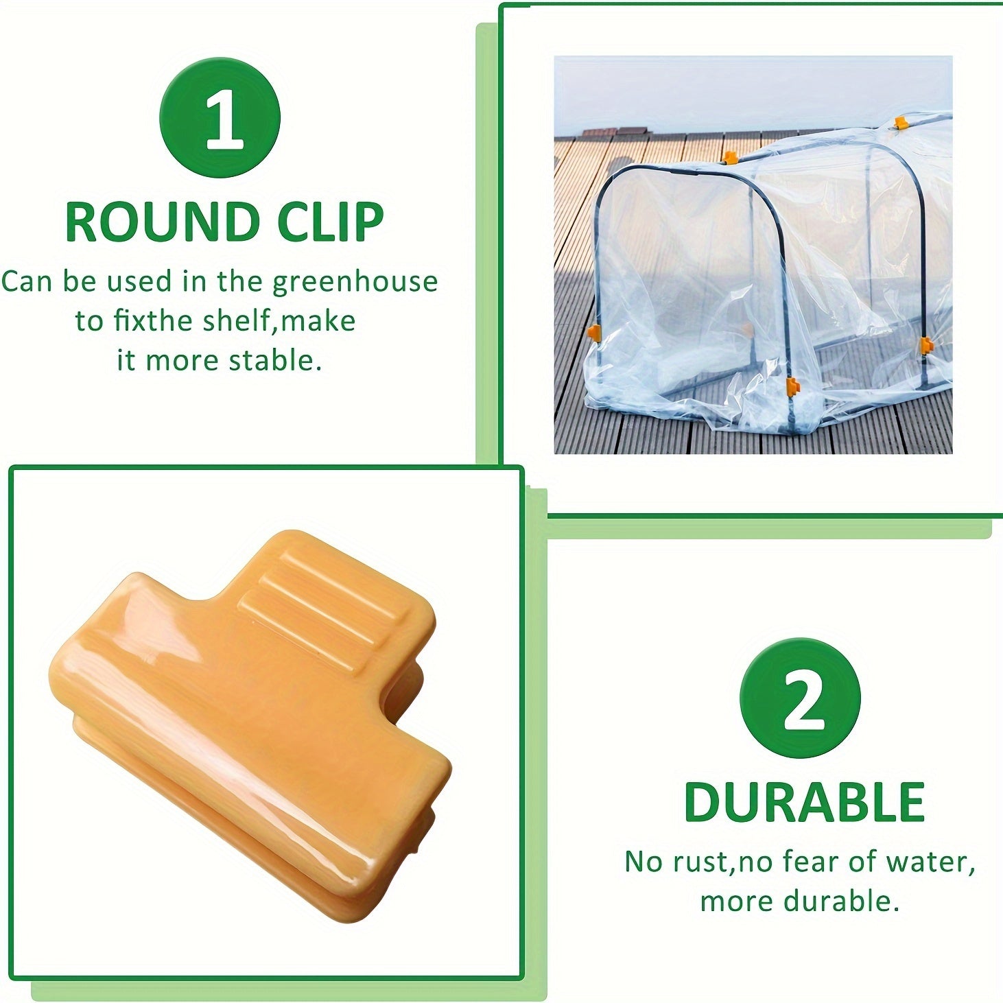 30pcs Garden Tunnel Greenhouse Hoops Kit by Snagg A Green House