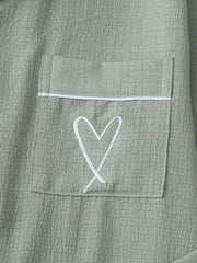 Women’s Heart Print Pajama Set by Snagg A Pajama