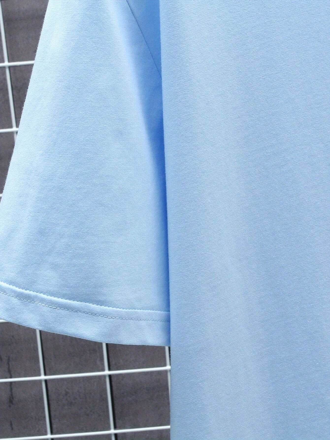 4pcs Men’s Gradient & Letter Print T-Shirts - SnaggIt