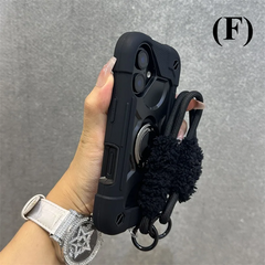 3 in 1 Heavy Duty Shockproof Case - for iPhone 17 Series - F - Black / iPhone17 Pro Max - Phone Cases & Covers