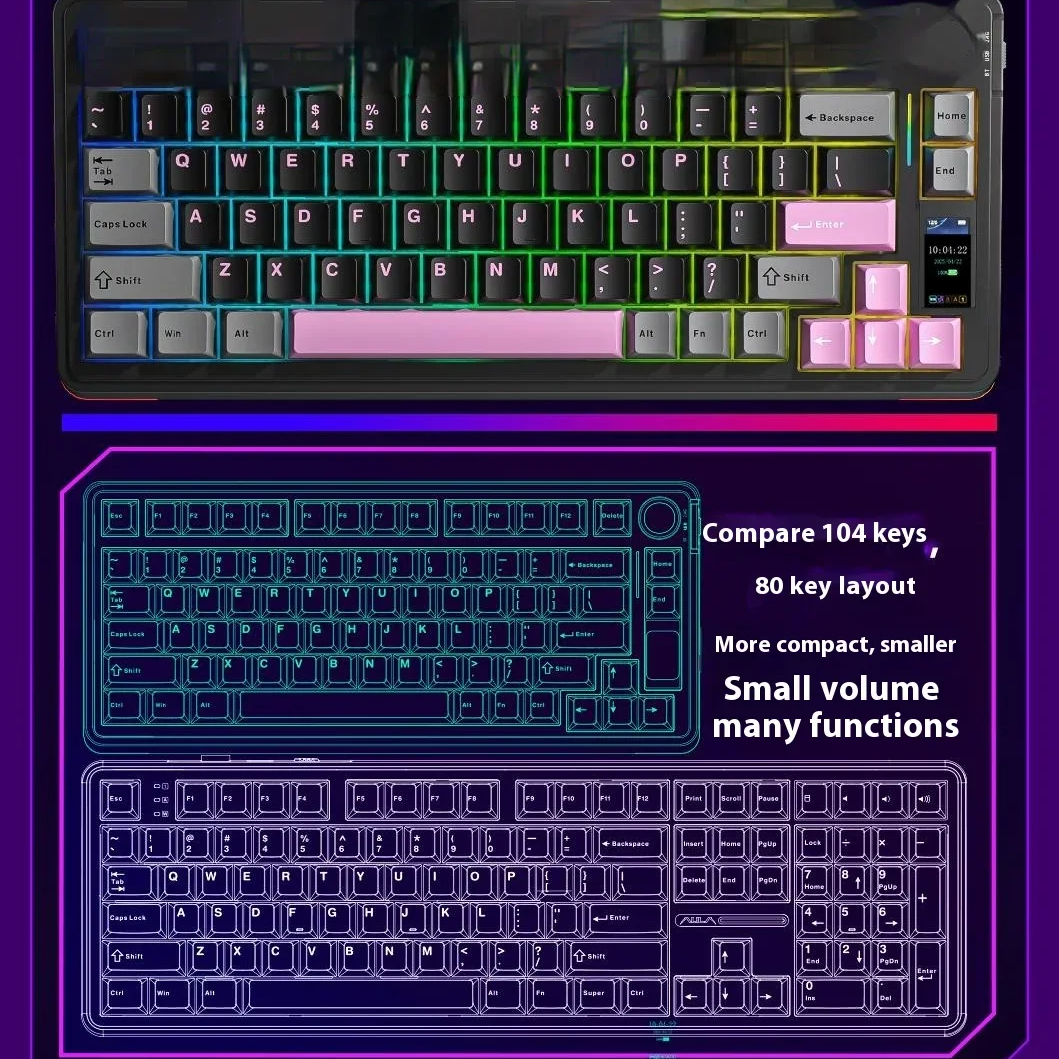 75% Wireless Mechanical Keyboard - 4000mAh Battery by Snagg A Keyboard