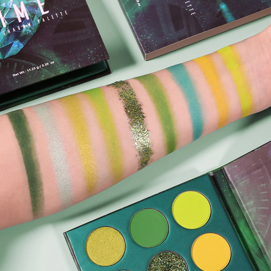 Gemstone Inspired 9 -Color Artistry Palette – High-Pigment Matte, Shimmer & Metallic Shadow Collection