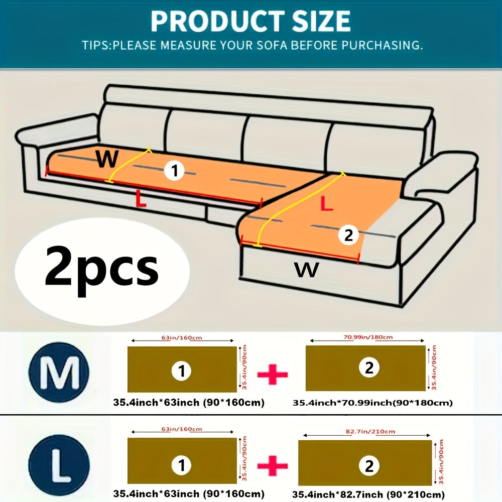 Arc 2pcs Bohemian Plush Sofa Cushion Set by Snagg A Sofa Cover