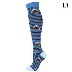 Unisex Compression Socks 20–30 mmHg Graduated Support for Nurses, Runners & Travel