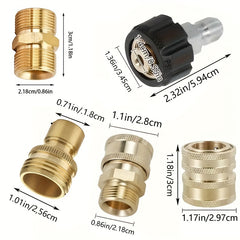 10pcs High Pressure Washer Adapter Set by Snagg A Fitter