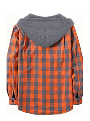 3pcs Men’s Hooded Plaid Flannel Shirts - SnaggIt