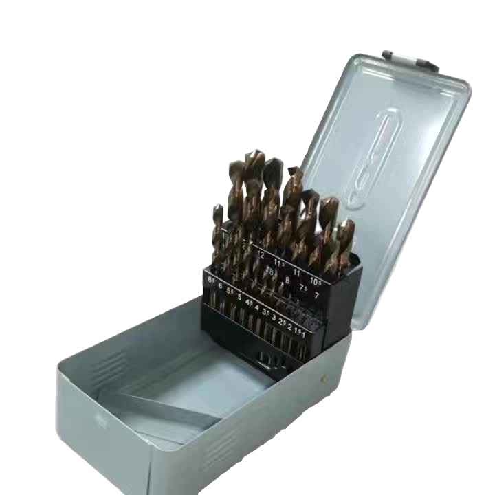 25 Piece HSS Twist Drill Bit Set — 1 - 13mm High Hardness Bits - Sky Gray / 25pcs/set - Power Tools Gadget