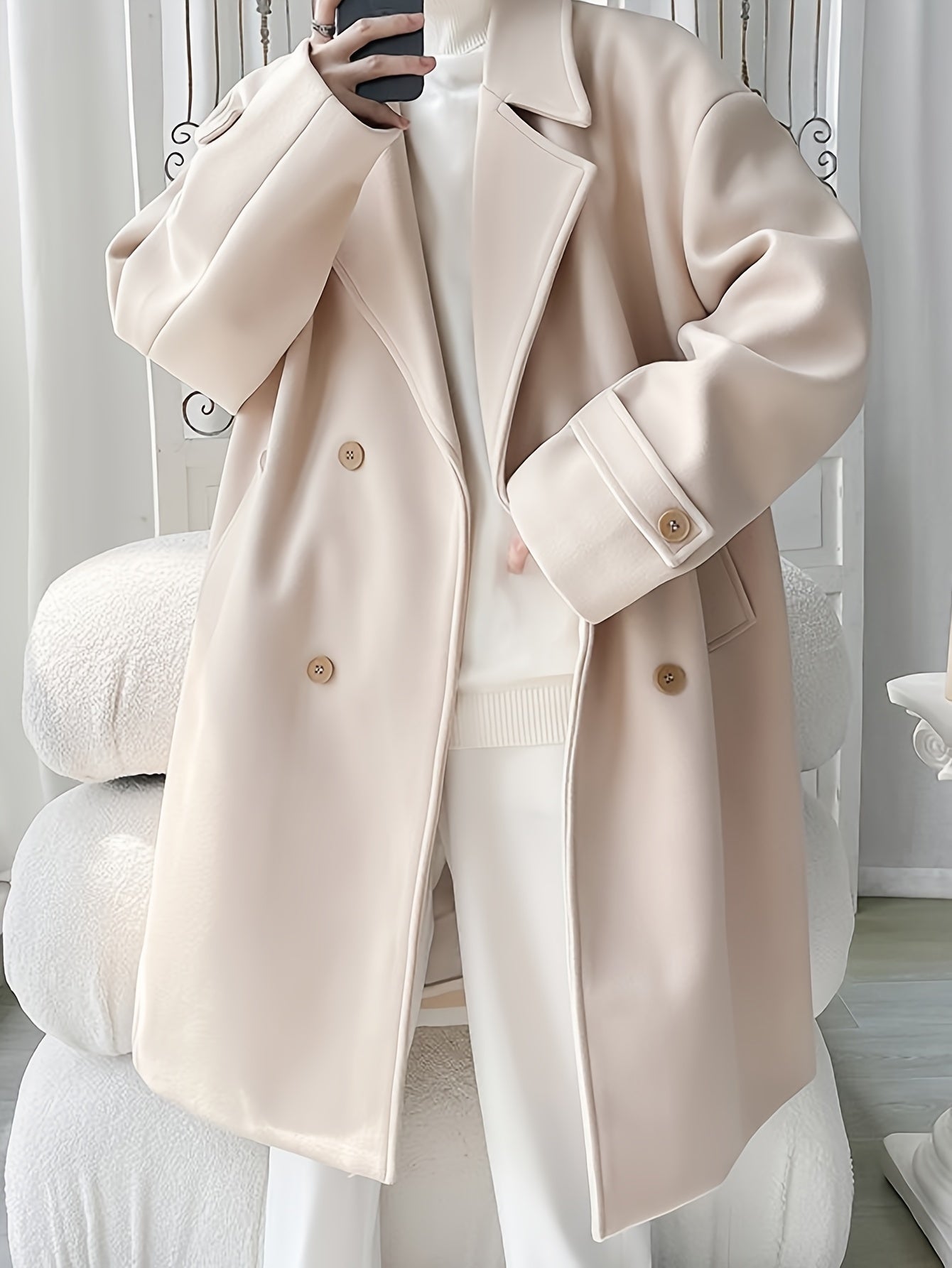 Men’s Elegant Double-Breasted Overcoat by Snagg A Coat