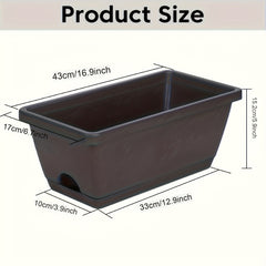 5pcs Retro Rectangular Flower Pots by Snagg A Pot