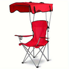 Heavy-Duty Portable Folding Chair with Canopy Shade by Snagg A Chair
