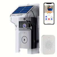 Wireless Solar Powered Video Doorbell HD Camera with Motion Detection by Snagg A Doorbell Camera