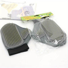 5 Pcs Gentle Deshedding Pet Grooming Glove - SnaggIt