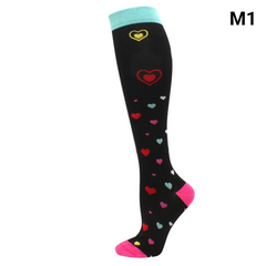 Unisex Compression Socks 20–30 mmHg Graduated Support for Nurses, Runners & Travel