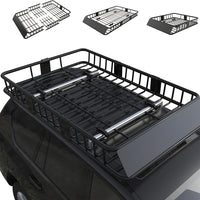 Heavy Duty Steel Rooftop Cargo Basket – 64"x39"x5" by Snagg A Roof Cargo