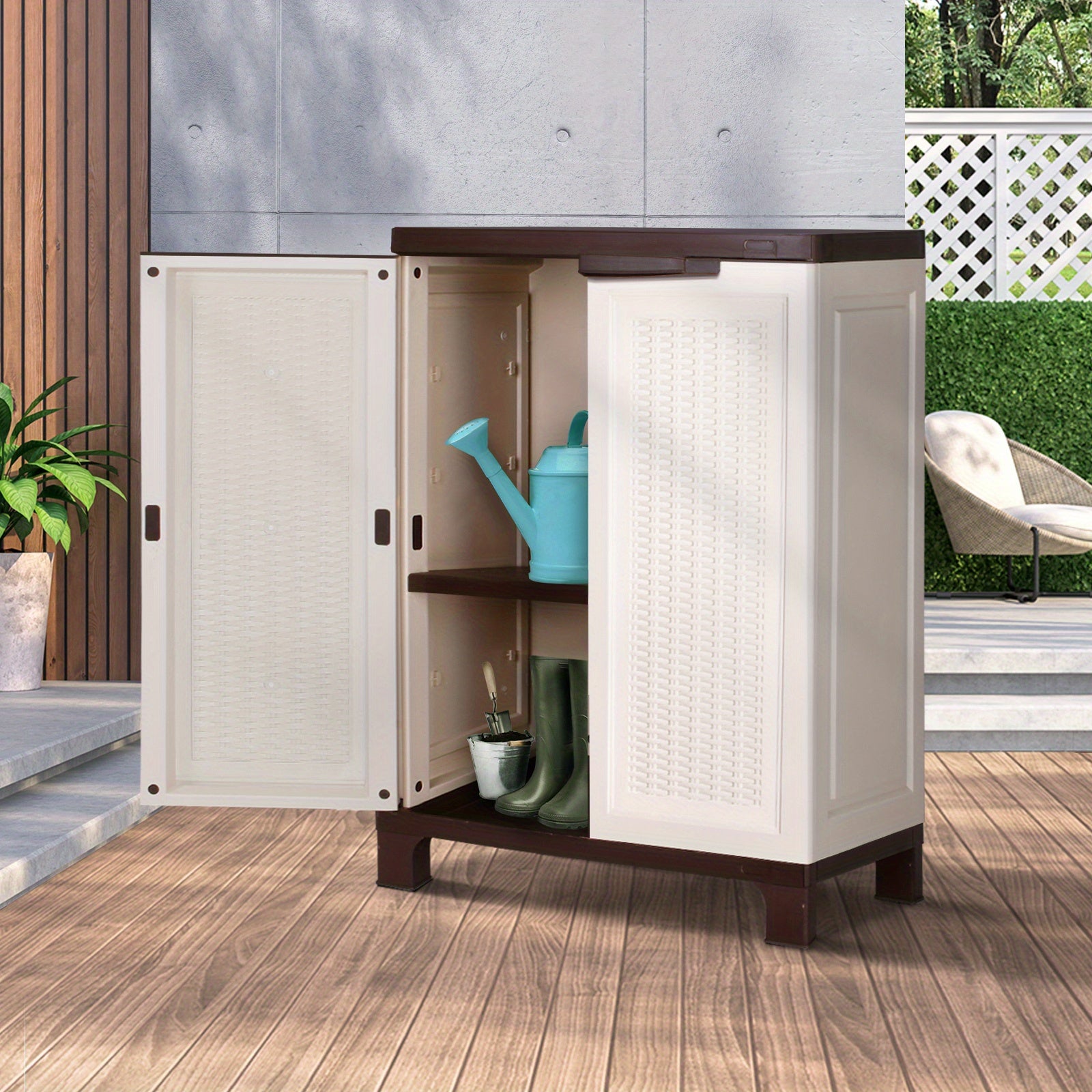 Outdoor Storage Lockable Garden Cabinet Box by Snagg A Box