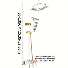 Vintage Gold & Black Shower System by Snagg A Shower Head