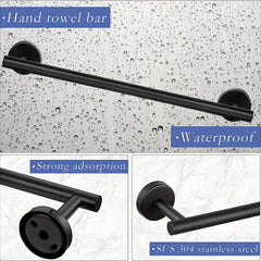10-Piece Stainless Steel Bathroom Accessories Set by Snagg A Hook