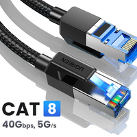 Cat8 Ethernet Cable – 40Gbps 2000MHz Braided LAN Cord for PC, Laptop & PS5 by Snagg A Network Cable