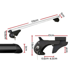 Universal Car Roof Adjustable Rack Cross Bars by Snagg A Car Rack