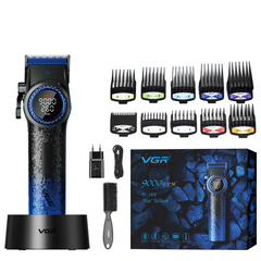 Professional 21 Speed Master Clipper – 4600mAh High-Capacity System with DLC "Flx" Blades & Charging Base