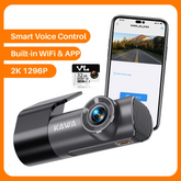 2K QHD Smart Dash Cam (D5) | 360° Rotation & Voice Control