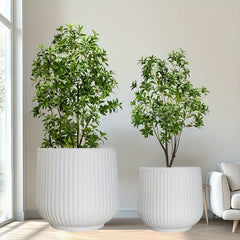 2pcs Resin Flower Pots with Drainage by Snagg A Pot