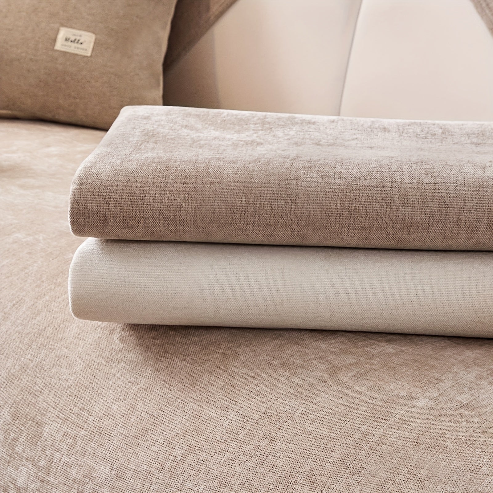 2pcs Yanmo Chenille L-Shaped Sofa Cover by Snagg A Sofa Cover