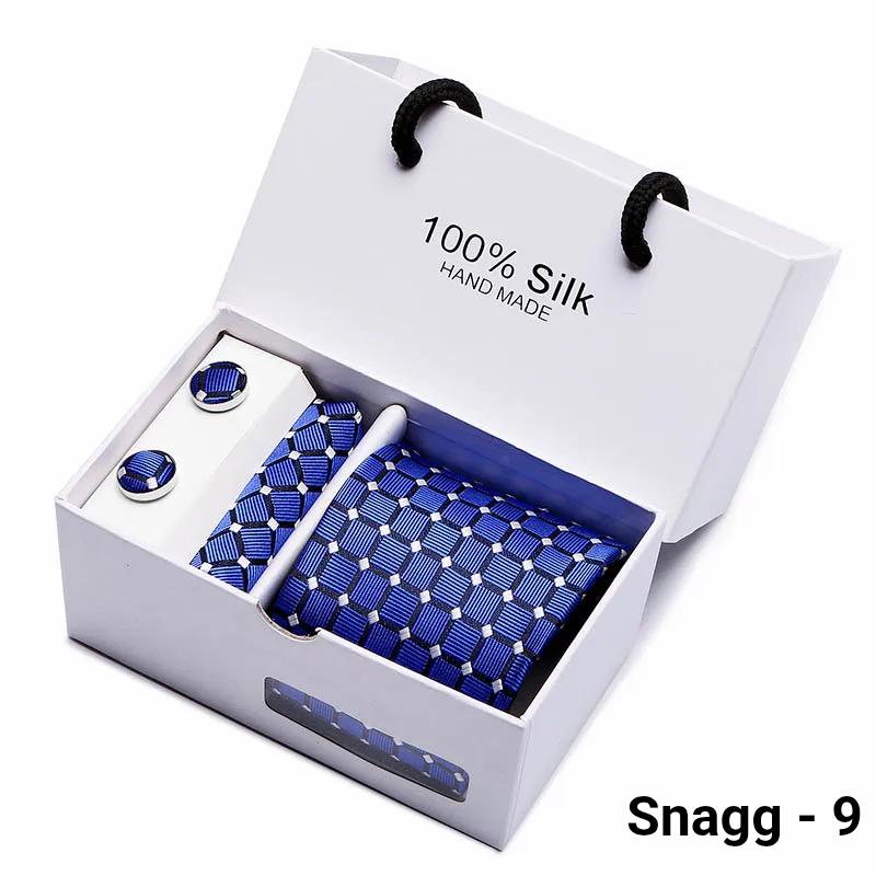 Luxury Silk Paisley Tie for Men — Extra-Long Woven Jacquard Necktie Suits & Weddings - Snagg - 9 - Others In Fashion