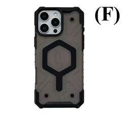 Shockproof Rugged MagSafe Case - for Apple iPhone 16 Series - F - Clear Gray / Pro Max - Phone Cases & Covers
