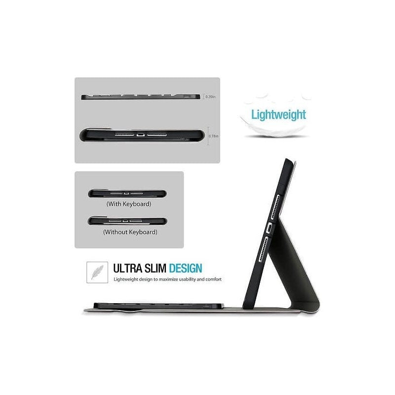 Protective Case for Apple iPad Pro 13 Inch 2024 (M4, 7th Gen),with Pen Holder Wireless Bluetooth Detachable Keyboard by Snagg A Wireless Keyboard