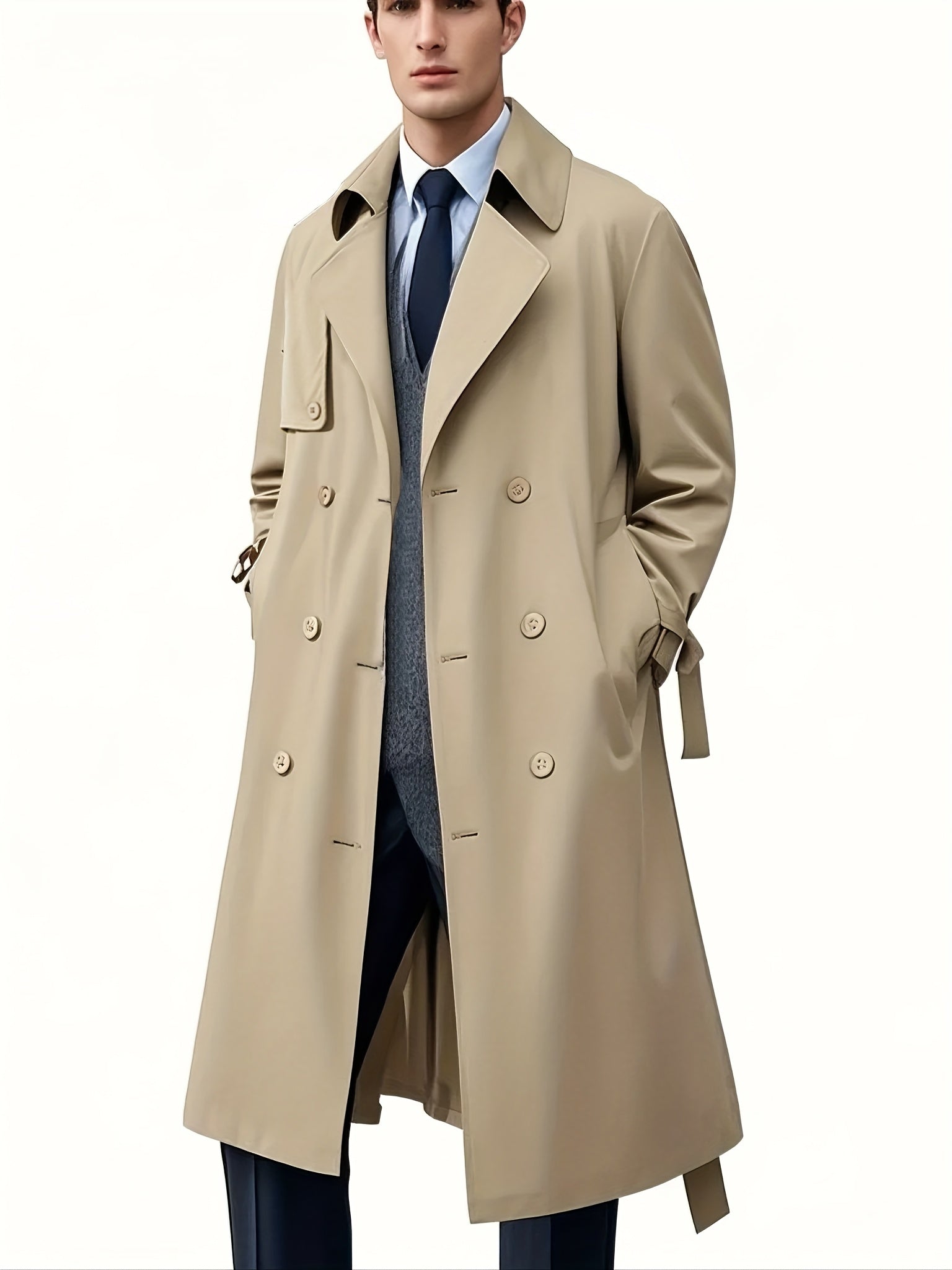 Mid-Length Trench Coat by Snagg A Coat
