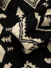 Men’s Plush Tribal Print Hooded Jacket by Snagg A Jacket