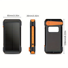 43800mAh Solar Power Bank with Built-in Charging Cable by Snagg A Power Bank